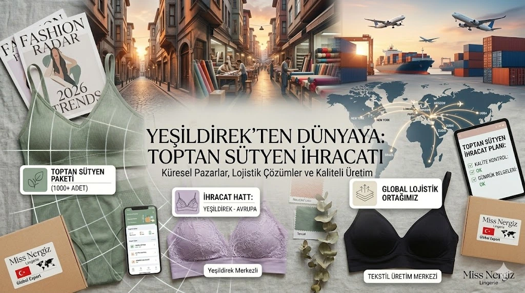 Yeşildirek'ten Dünyaya: Toptan Kadın İç Giyim İhracatı ve B2B Rehberi